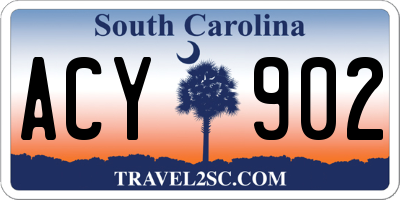 SC license plate ACY902