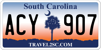 SC license plate ACY907