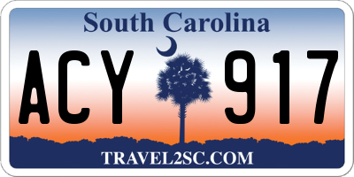 SC license plate ACY917