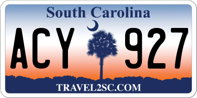 SC license plate ACY927