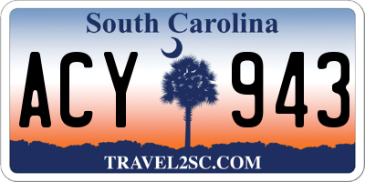SC license plate ACY943