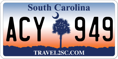SC license plate ACY949