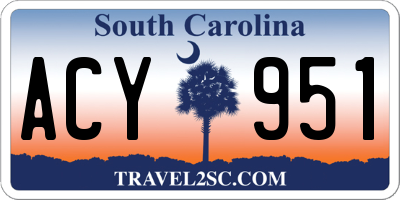 SC license plate ACY951