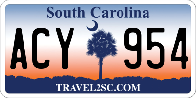 SC license plate ACY954