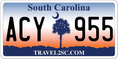 SC license plate ACY955