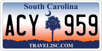 SC license plate ACY959