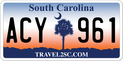 SC license plate ACY961
