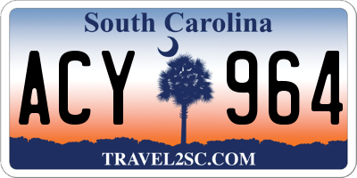 SC license plate ACY964