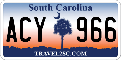 SC license plate ACY966
