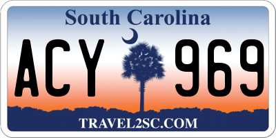 SC license plate ACY969