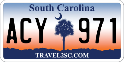 SC license plate ACY971