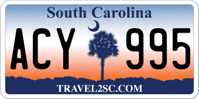 SC license plate ACY995