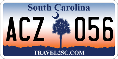 SC license plate ACZ056