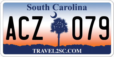 SC license plate ACZ079