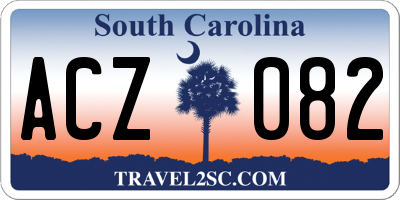 SC license plate ACZ082