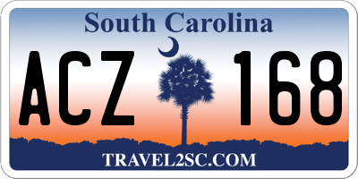 SC license plate ACZ168