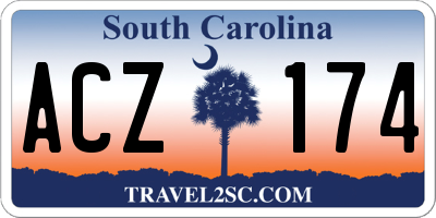 SC license plate ACZ174