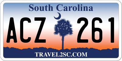 SC license plate ACZ261