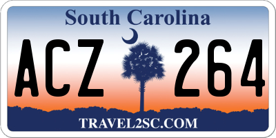 SC license plate ACZ264