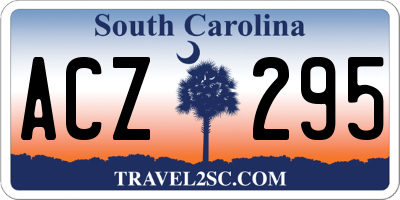 SC license plate ACZ295
