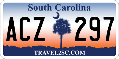 SC license plate ACZ297