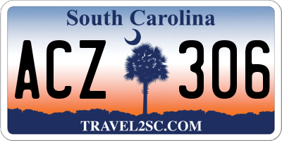 SC license plate ACZ306
