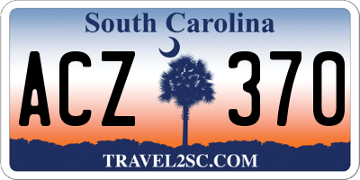 SC license plate ACZ370