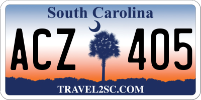 SC license plate ACZ405