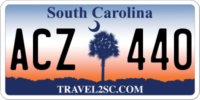 SC license plate ACZ440