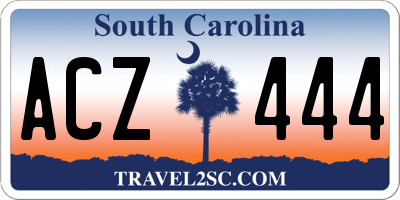 SC license plate ACZ444