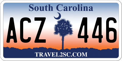 SC license plate ACZ446