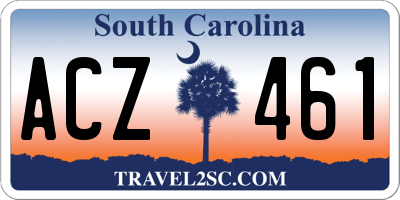 SC license plate ACZ461