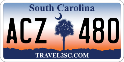 SC license plate ACZ480