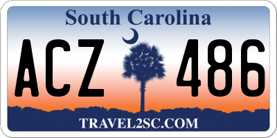 SC license plate ACZ486