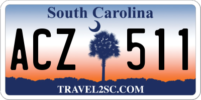 SC license plate ACZ511