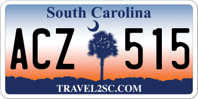 SC license plate ACZ515