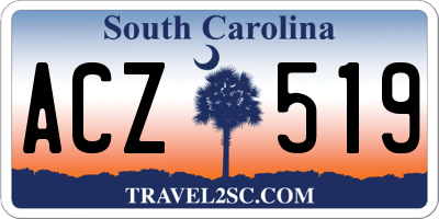 SC license plate ACZ519