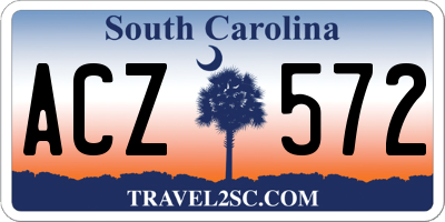SC license plate ACZ572