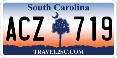 SC license plate ACZ719