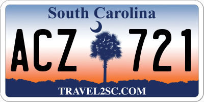 SC license plate ACZ721