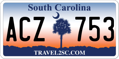 SC license plate ACZ753