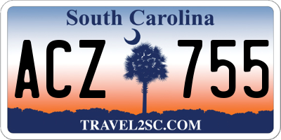 SC license plate ACZ755