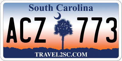 SC license plate ACZ773