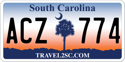SC license plate ACZ774