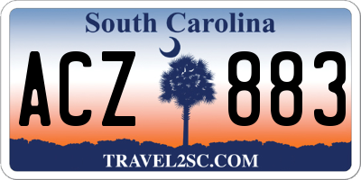 SC license plate ACZ883