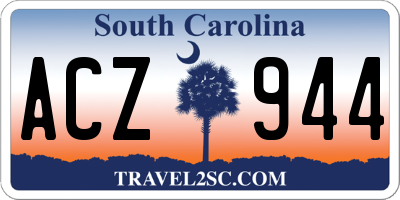 SC license plate ACZ944