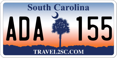 SC license plate ADA155