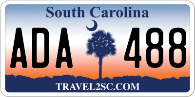 SC license plate ADA488