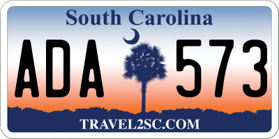 SC license plate ADA573