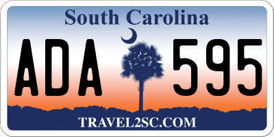 SC license plate ADA595